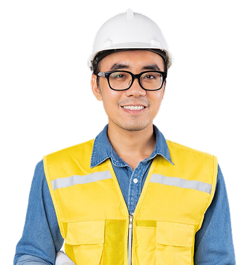 Smiling engineer