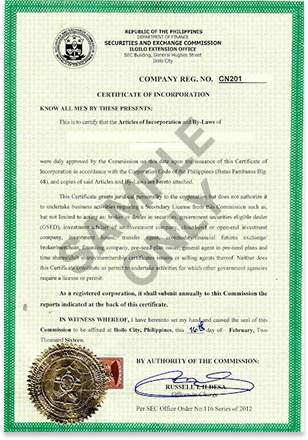 Certification